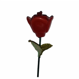 Vela de rosa con tallo