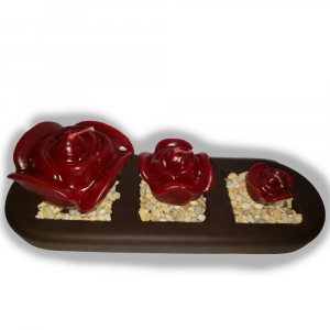Juego de Velas en forma de Rosas