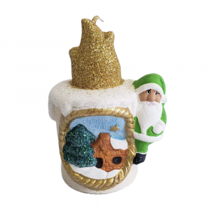 Vela con Santa y paisaje