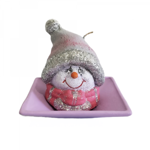 Bola de nieve niña con base